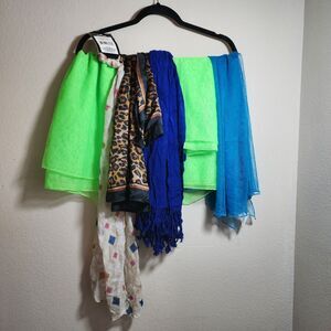 Assorted Scarves or Beach Cover up Set of 6
